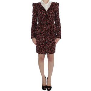 BENCIVENGA Black Multicolor Floral Women's Suit